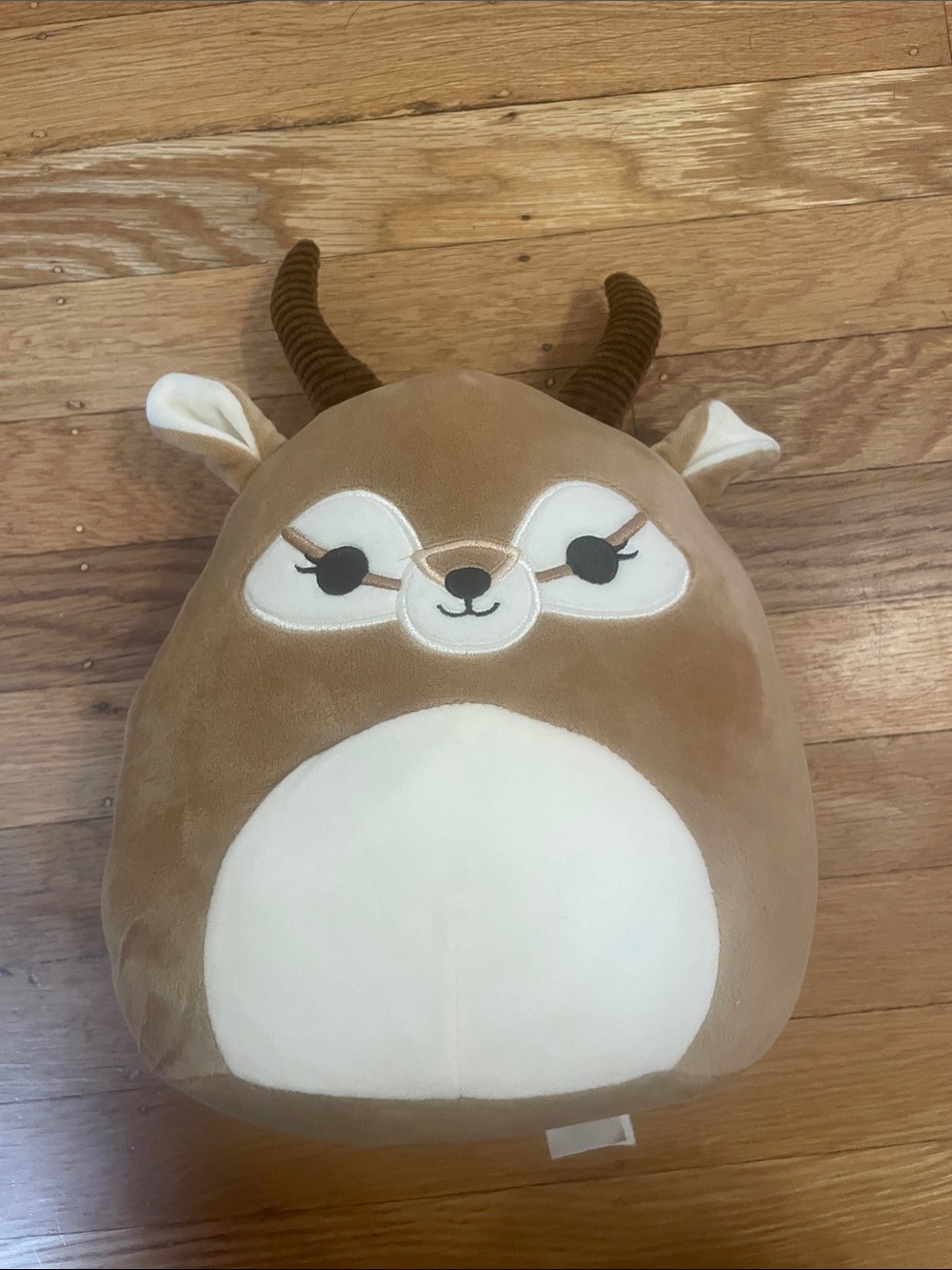 Squishmallow Deer Accent Pillow - Brown and Cream